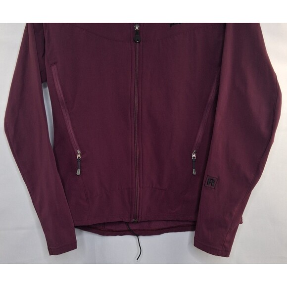 Women's Patagonia Adze Maroon Purple Gray Fleece Lined Soft Shell Jacket Sz M - Picture 3 of 16